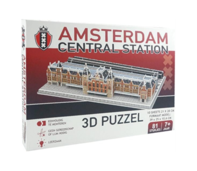 Nanostad - Amsterdam Central Station - 3D Puzzle